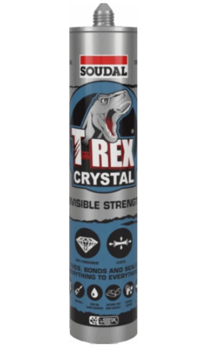 Picture of T-Rex Power Crystal, 290ml, Transparent Sealant & Adhesive, Food Safe, Antifungal