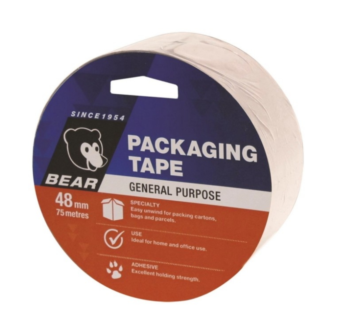 Picture of Tape, Packaging 533P, 48mm x 75m - Bear (Clear)