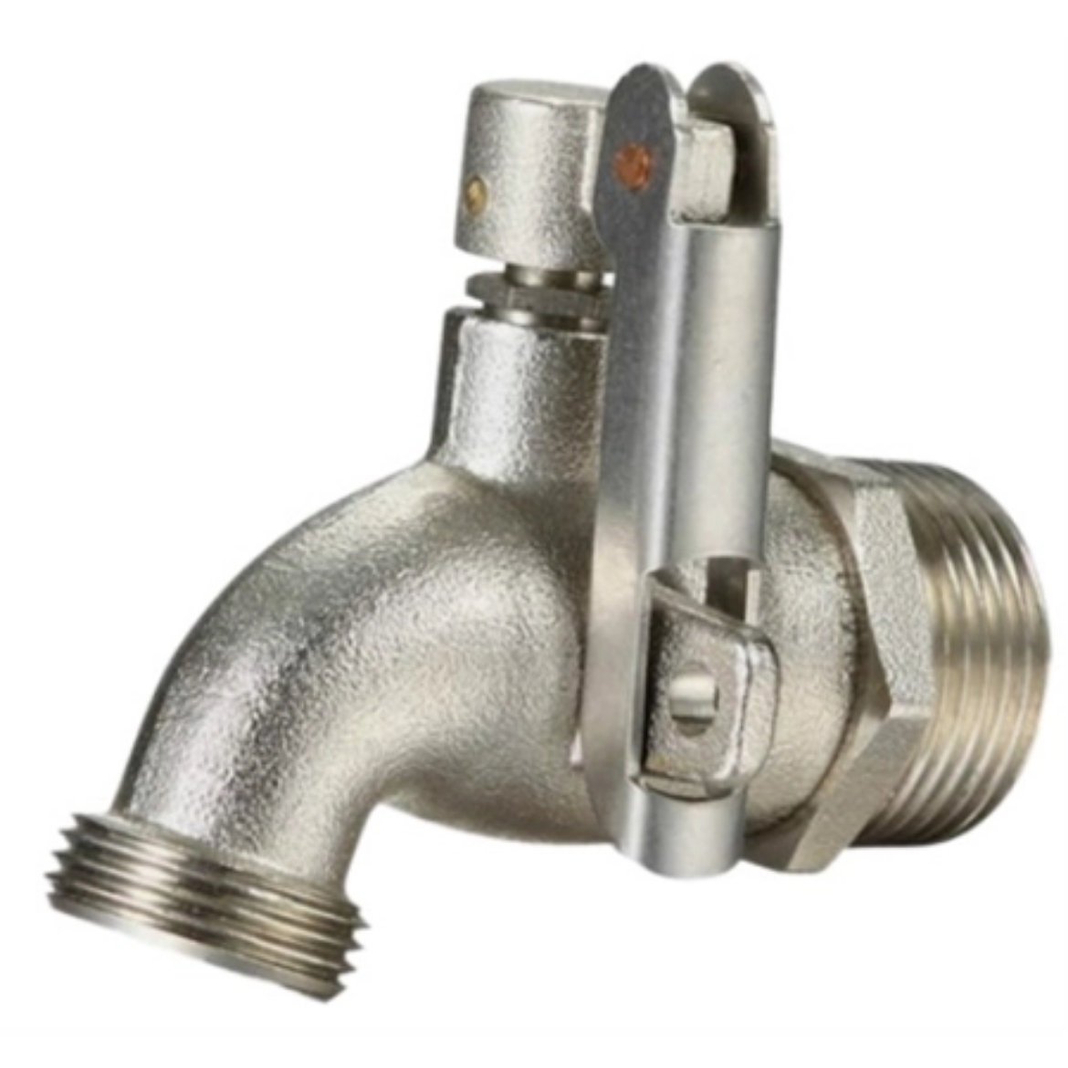 Picture of Side Locking Brass Bib Cock - 25mm x 20mm
