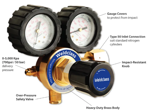 Picture of Regulator, Nitrogen, 0-5,000kpa / 0-700psi - Type 50 Inlet