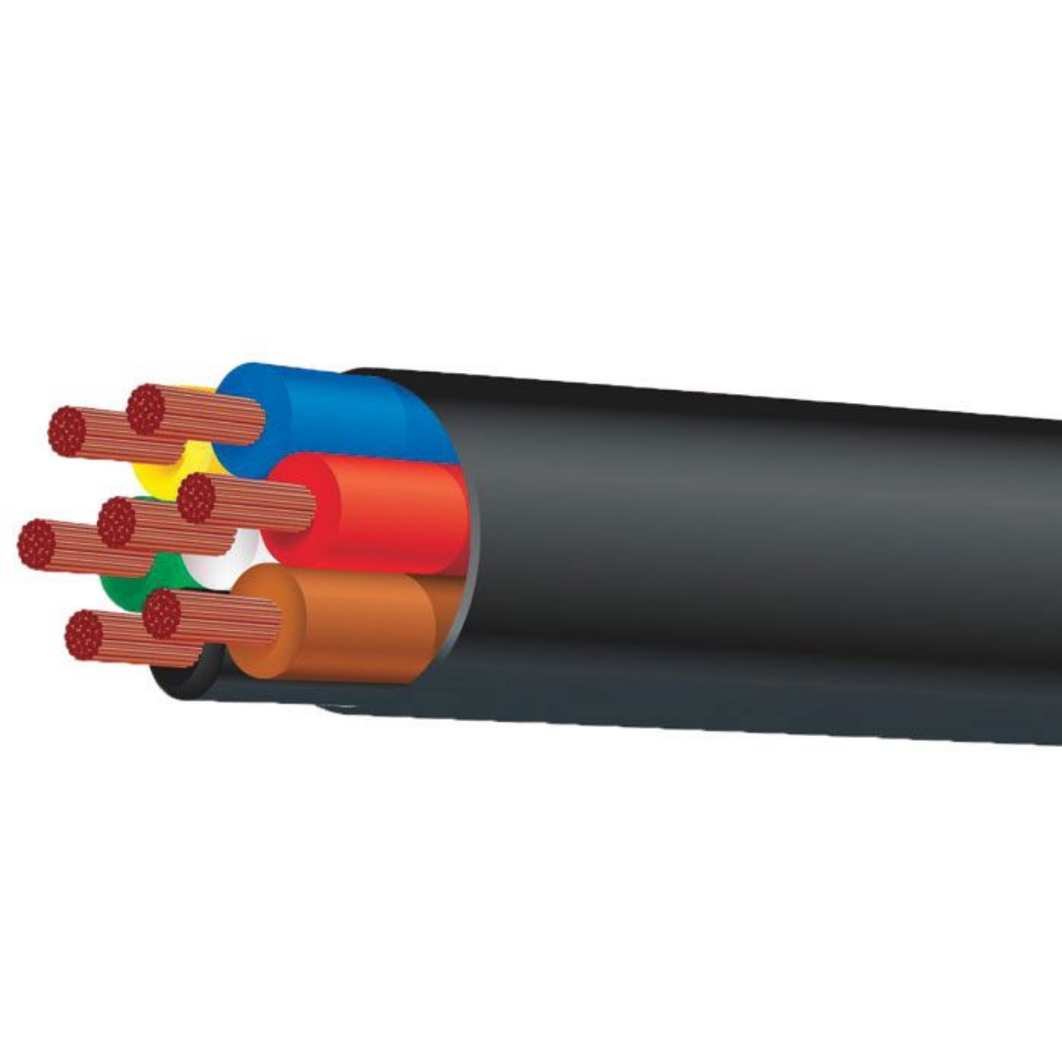 Picture of Trailer Cable, 7 Core 4mm Black