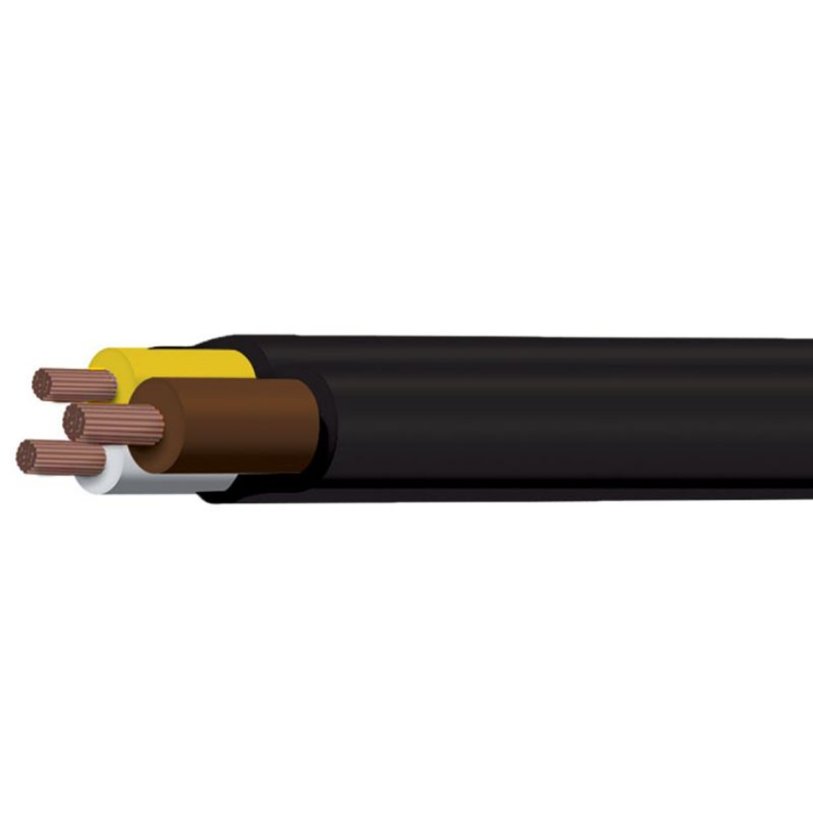 Picture of Trailer Cable, 3 Core 3mm Black