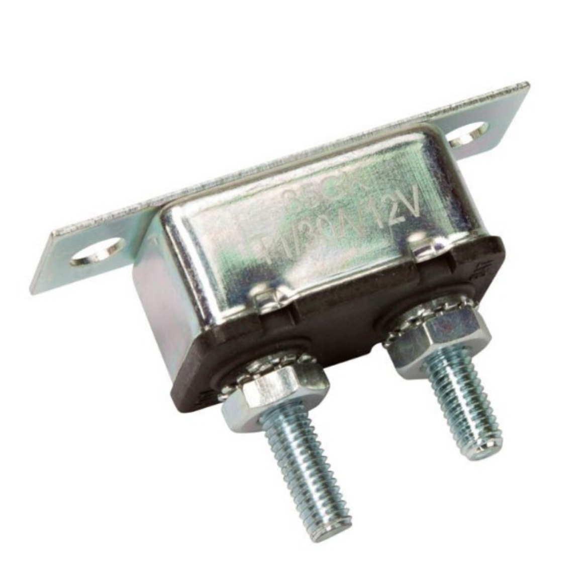 Picture of Circuit Breaker Metal 12V 50A Automatic Reset Type I Straight Bracket