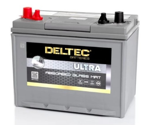 Picture of Deltec D31 12V 100Ah AGM Battery, Dual Post, Under Bonnet Rated