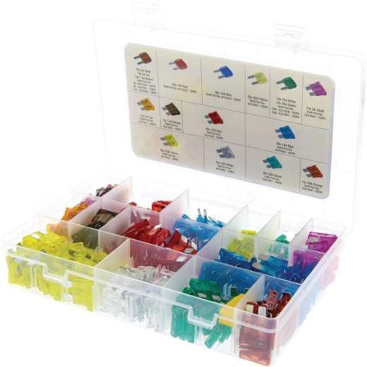 Picture of OEX STANDARD & MINI BLADE FUSE ASSORTMENT KIT - 371 PIECES, BAXTERS FTP107
