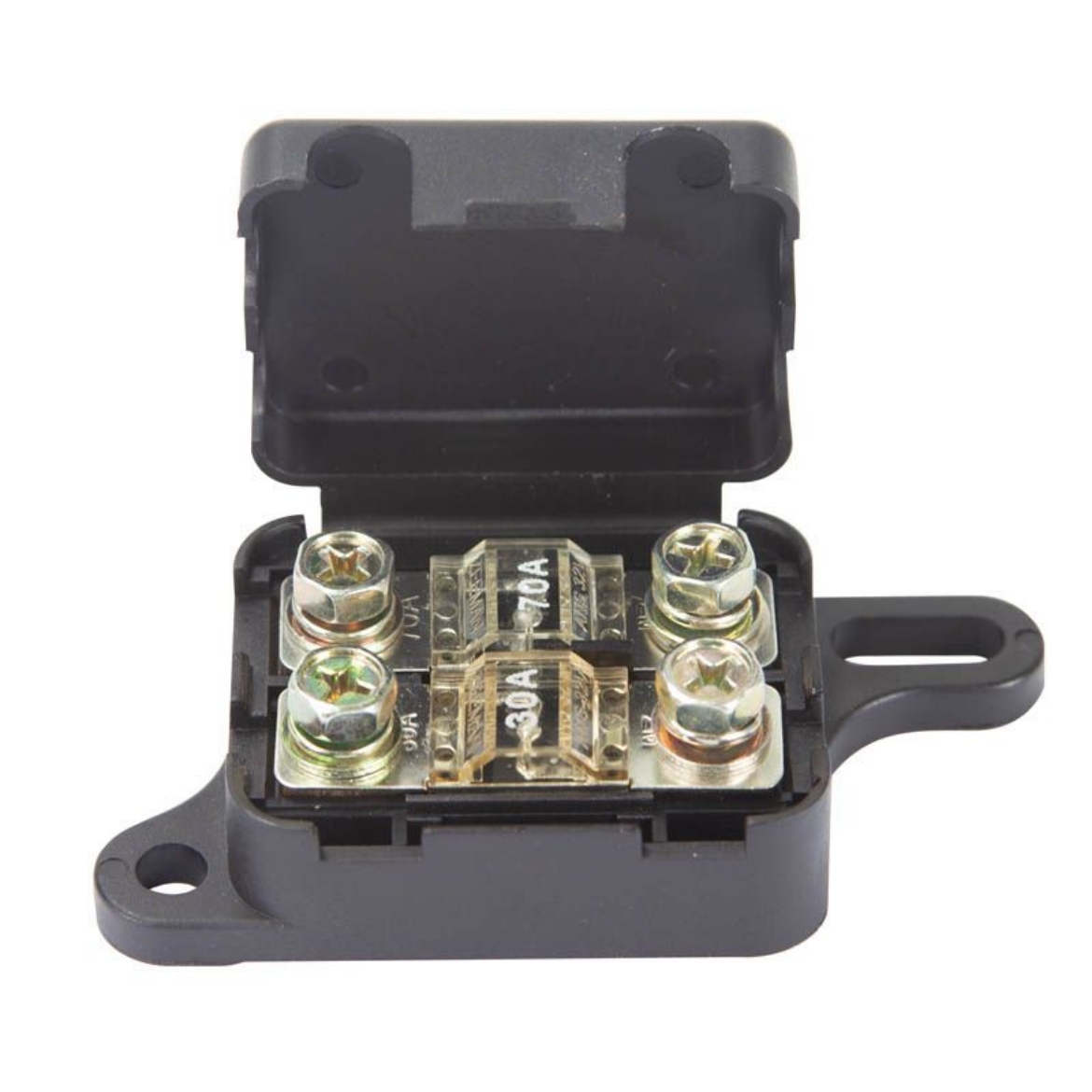 Picture of OEX Panel Mount Fuse Holder Mega 1 Way 500A 1 Pce End Connection Entry
Installation Note: The option offered only holds single fuse