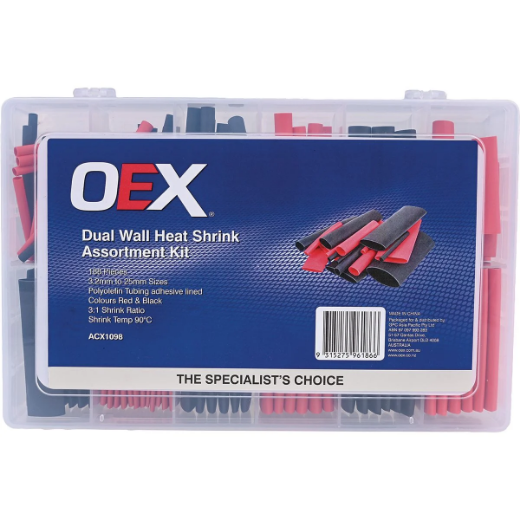 Picture of OEX Heat Shrink Dual Wall Assortment 188 Pc