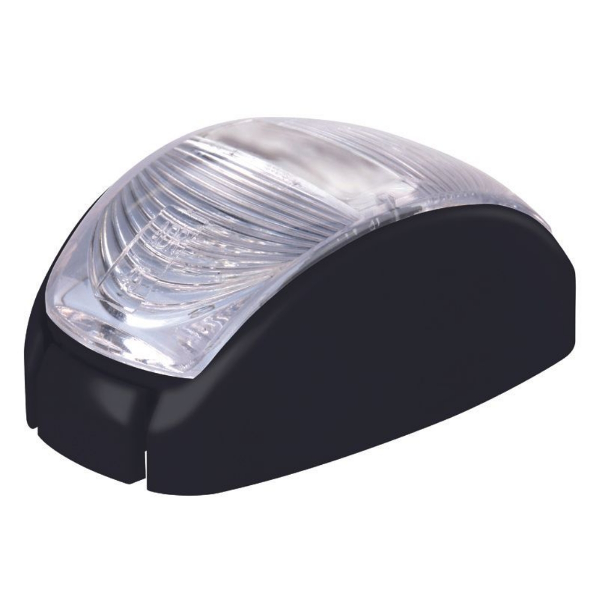 Picture of LED Clearance Light White 10-30V Clear Lens 60x35mm 2.5mt Lead Blister Pack