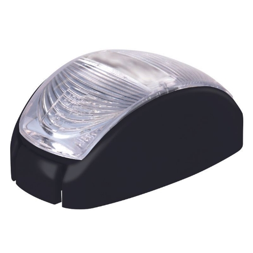 Picture of LED Clearance Light White 10-30V Clear Lens 60x35mm 2.5mt Lead Blister Pack
