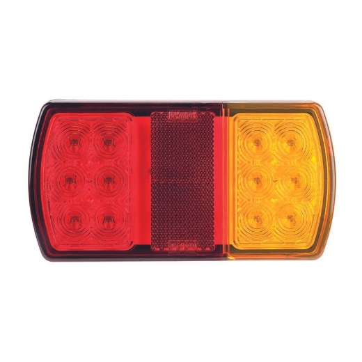 Picture of LED Rear Combination Lamp Kit 12V Stop/Tail/Ind/Ref Surface Mount 150x80mm Twin Pack, Roadvision
