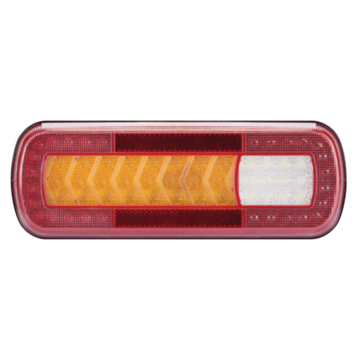 Picture of LED Rear Combination Lamp 10-30V Stop/Tail/Ind/Rev/Fog/Reflect 283x100mm Sequential Ind