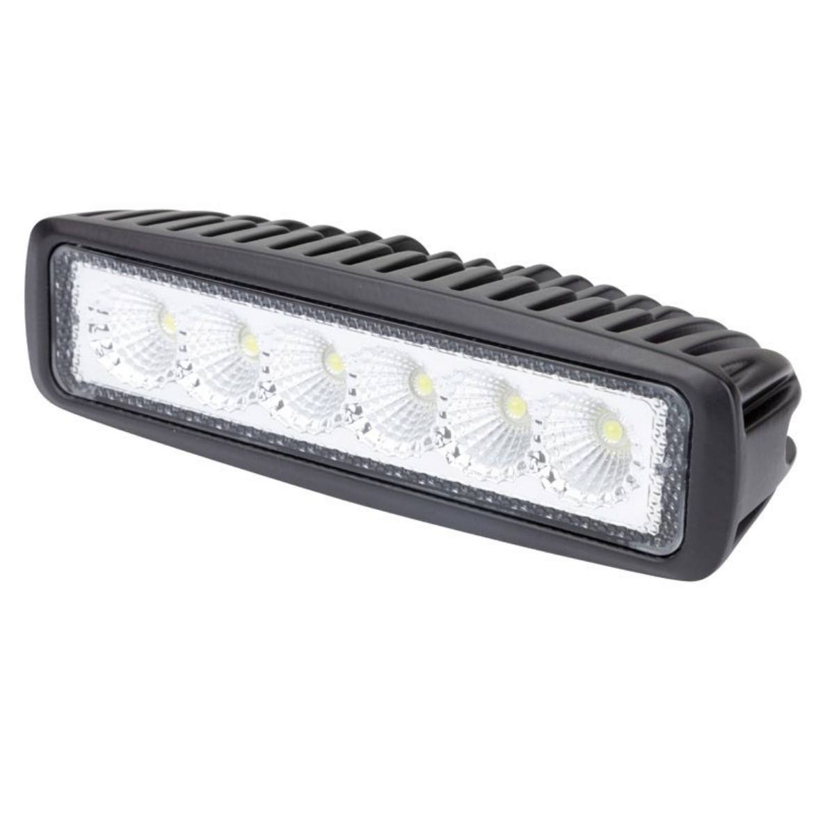 Picture of LED Work Light, Flood Beam 10-30V 6 x 3W LEDs 18W 1080lm IP67 160x63x45mm Roadvision