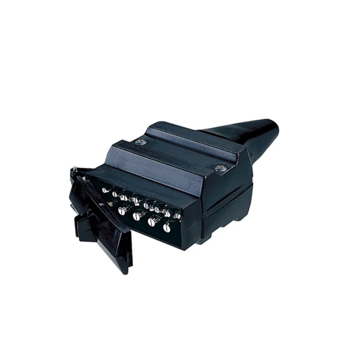 Picture of Trailer Plug, 12 Pin, Flat, Plastic Body, Britax