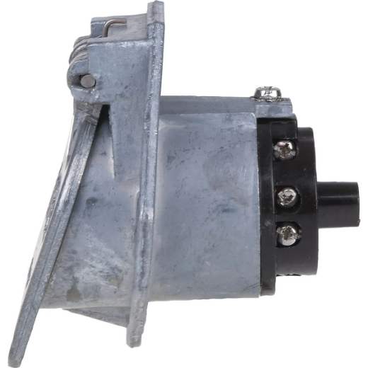 Picture of Trailer Socket, 7 Pin, Large, Metal, Mounted Flange