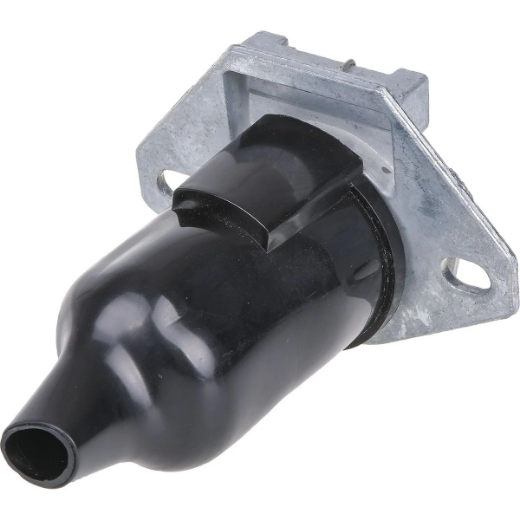 Picture of Trailer Socket, 7 Pin, Large, Metal, Mounted Flange