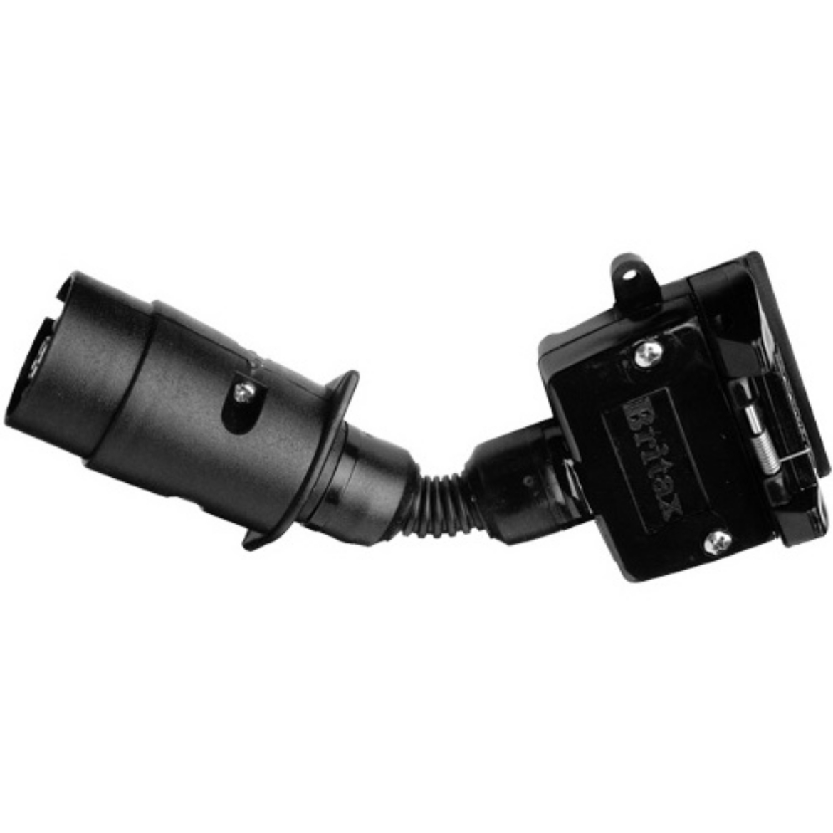 Picture of Trailer Adaptor, 7 Pin Large Round Plug to 7 Pin Flat Socket, Britax