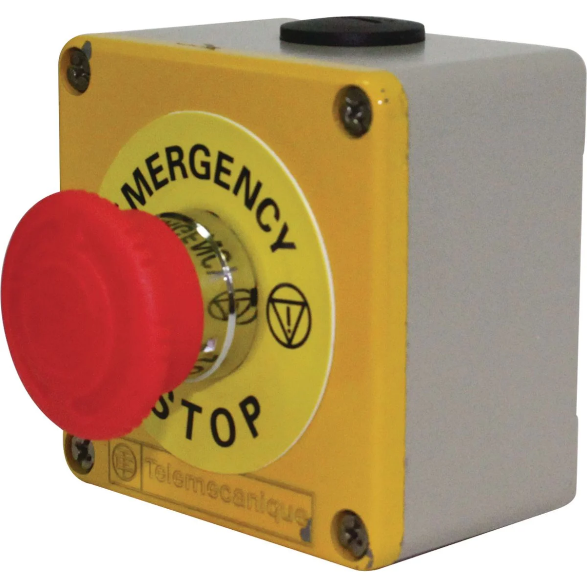 Picture of Emergency Stop Switch, Push Button Latching, Twist Release, NO+NC Contacts, Metal Housing