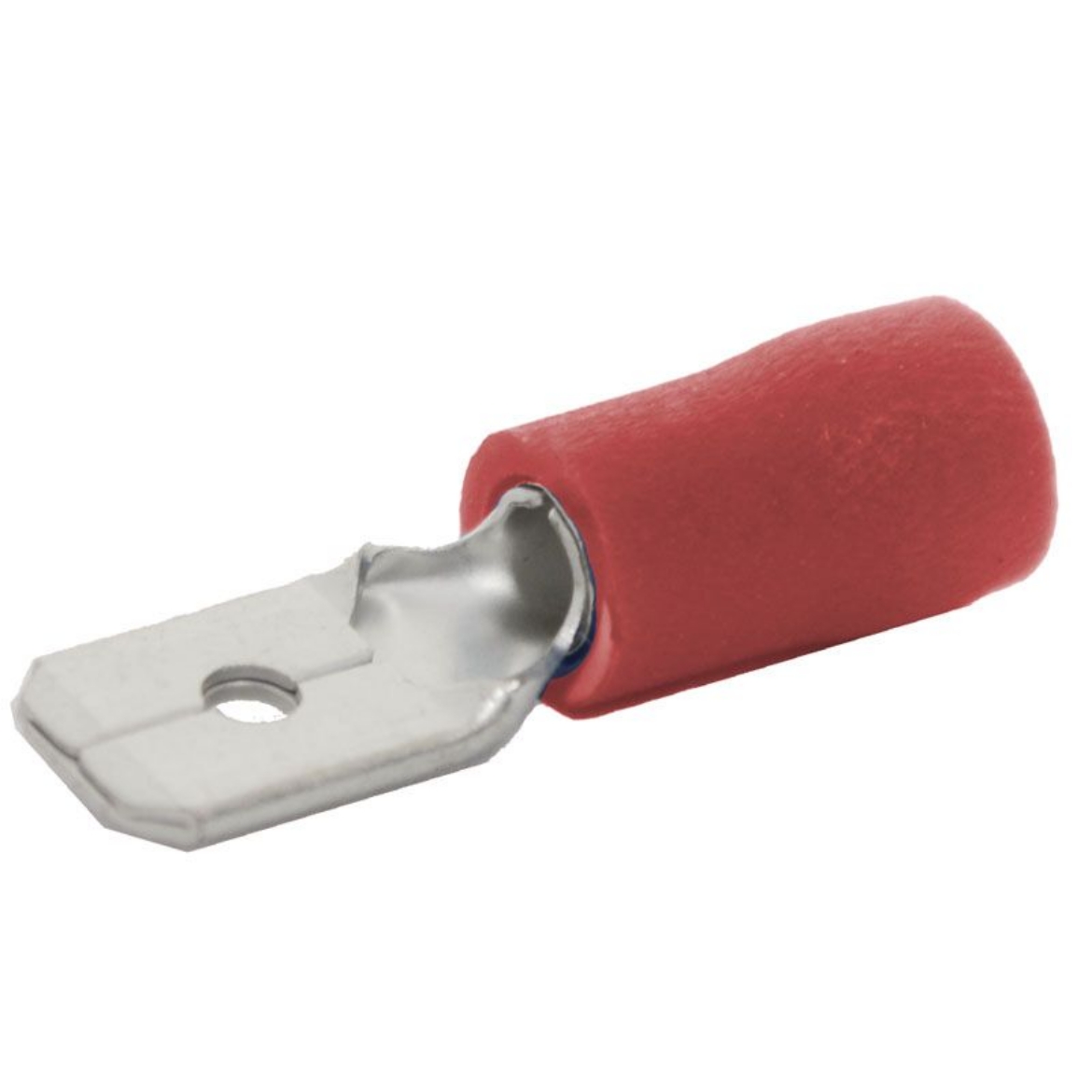 Picture of Crimp Terminal, Male Blade, Red, 6.4 x 0.8mm, Pkt.100 (Alt. QKC14/ACX3006)