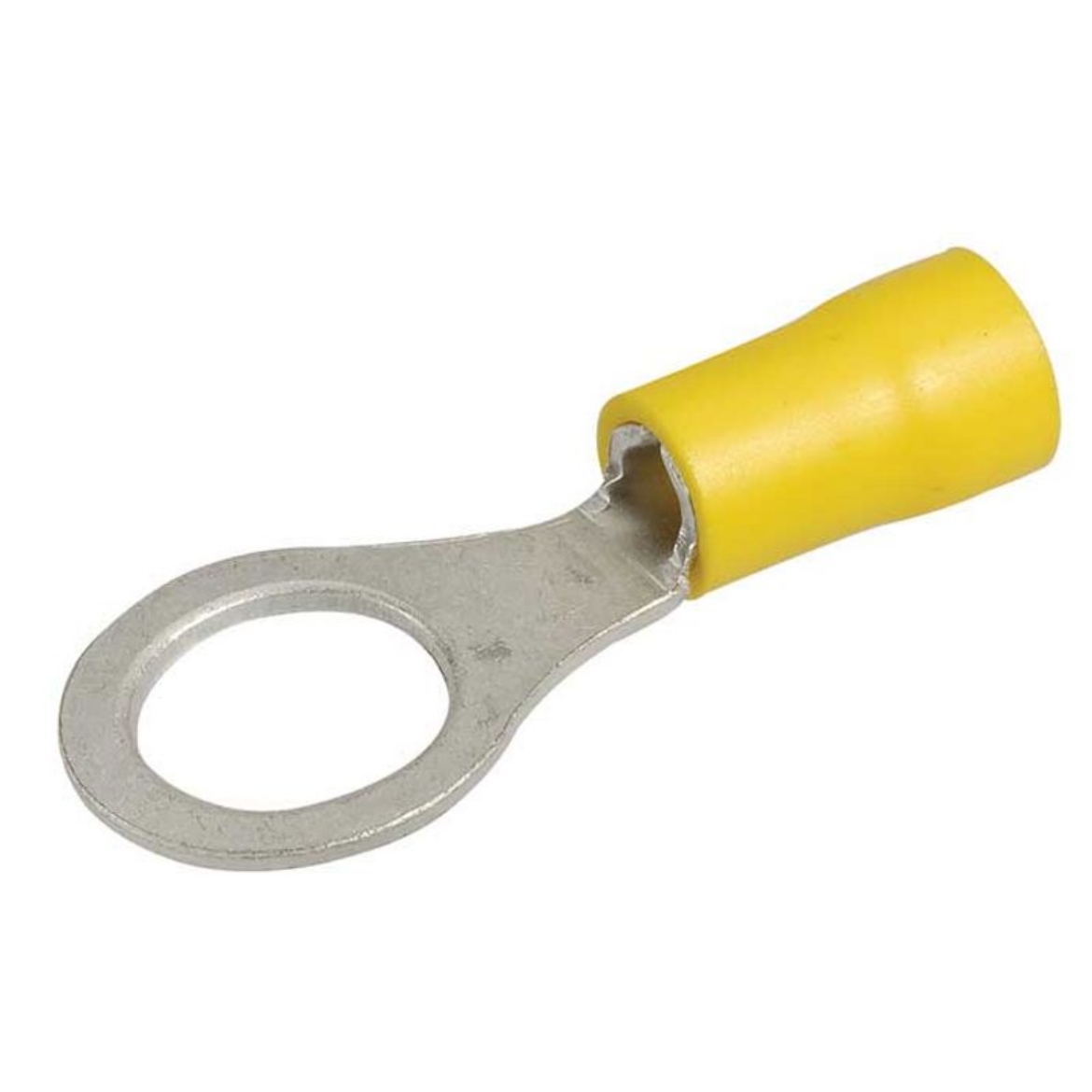 Picture of Crimp Terminal, Ring, Yellow, ID 10.5mm, Pkt.50 (Alt. ACX3062)