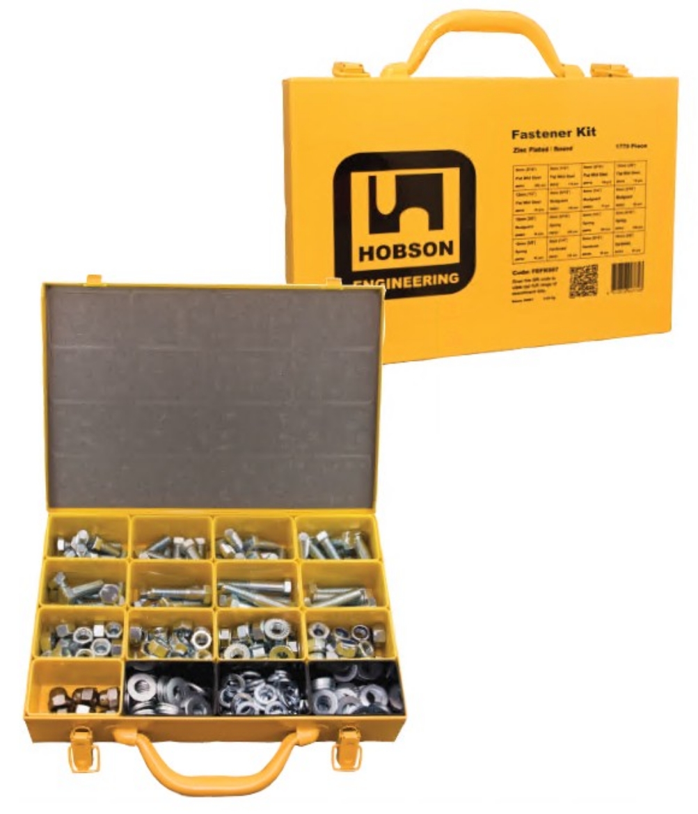 Picture of Kit, Assortment, Bolt Nut Washer (Set Screw), 12mm (25-65mm long) Metric, Class 8.8, Zinc Plated