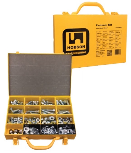 Picture of Kit, Assortment, Bolt Nut Washer (Set Screw), 12mm (25-65mm long) Metric, Class 8.8, Zinc Plated