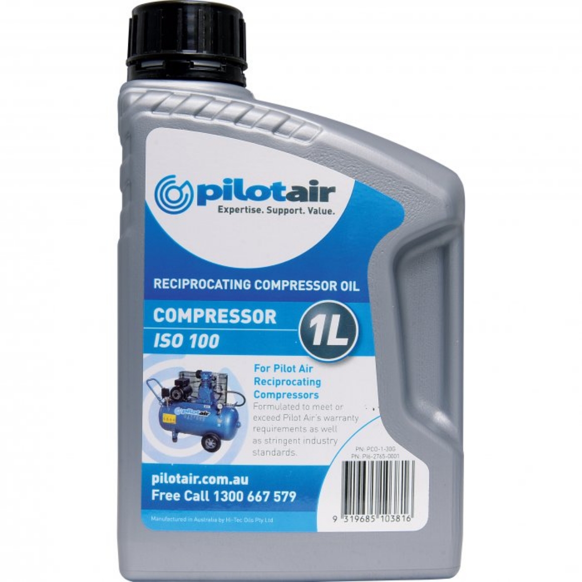 Picture of 1 LITRE COMPRESSOR OIL  ISO-100 GRADE TO SUIT SMALL  
RECIPROCATING UNITS