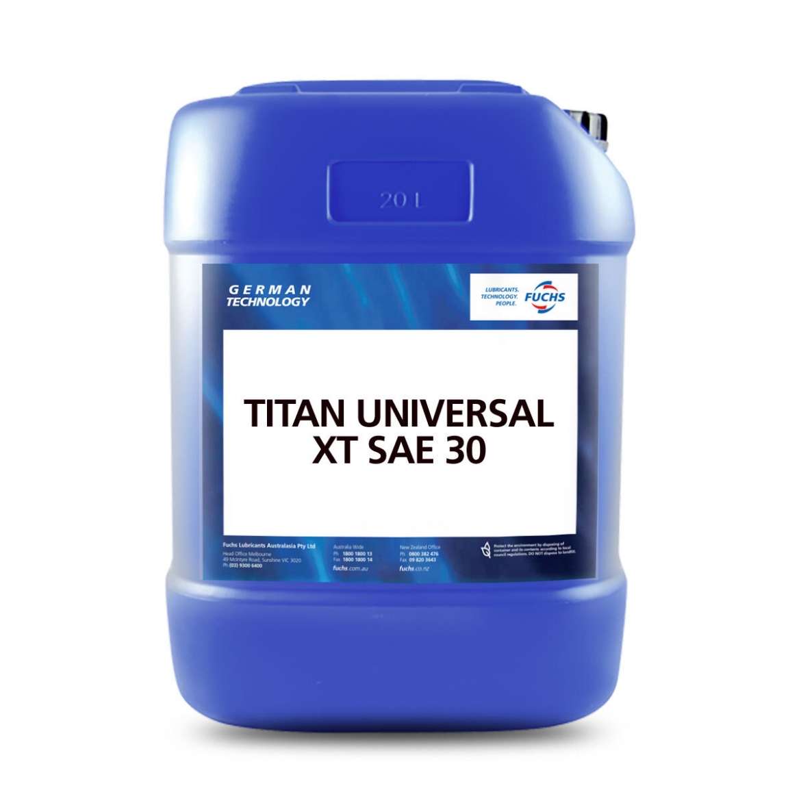 Picture of Engine Oil, Fuchs, Titan Universal, XT, Monograde SAE 30, 20L