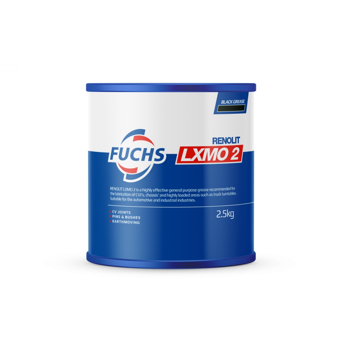 Picture of Grease, Fuchs, RENOLIT LXMO 2, 2.5kg (2% Molybdenum, Grey)