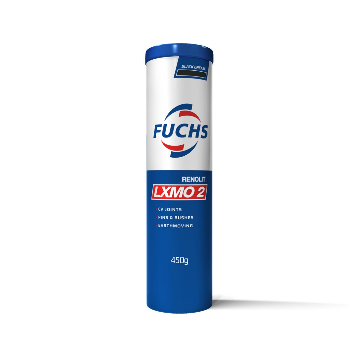 Picture of Grease, Fuchs, RENOLIT LXMO 2, 450g Cartridge (2% Molybdenum, Grey)