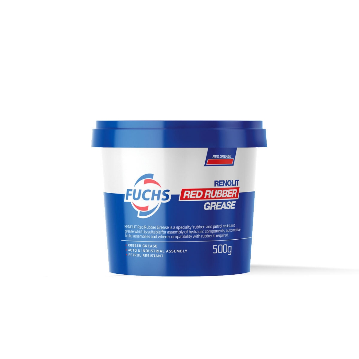Picture of Grease, Fuchs, Renolit Red Rubber Grease, 500gram, Petrol Resistant Grease