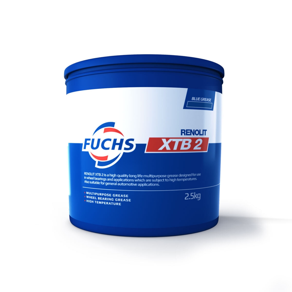 Picture of Grease, Fuchs, Renolit XTB 2, 2.5kg, Lithium Complex (Blue)