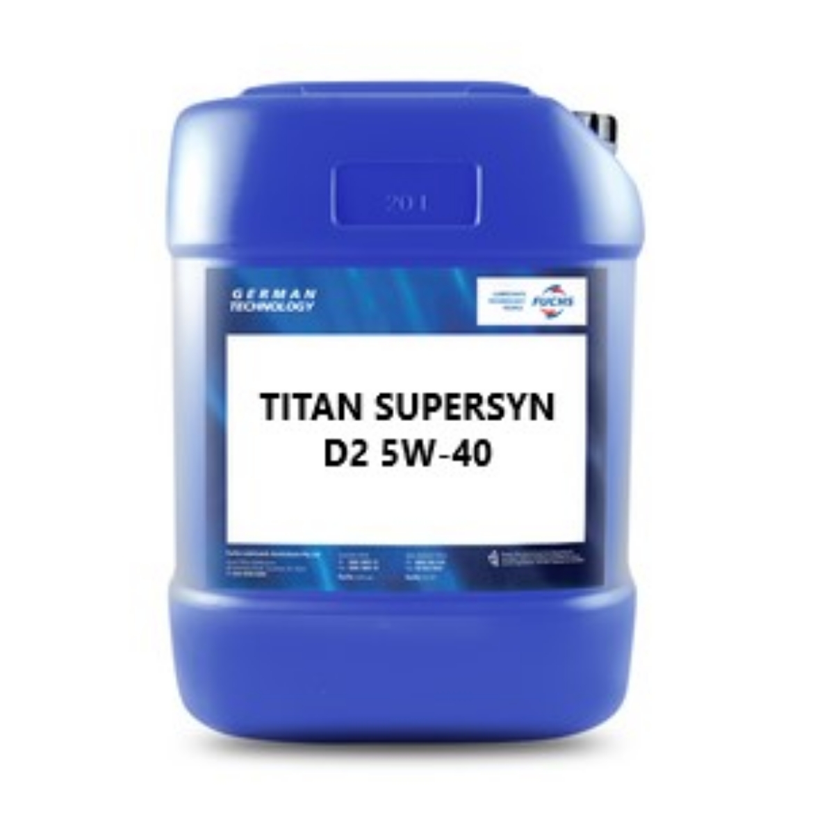 Picture of Engine Oil, Fuchs, TITAN SUPERSYN D2 5W-40, 20L (Supersedes GT1 5W-40 4768020)