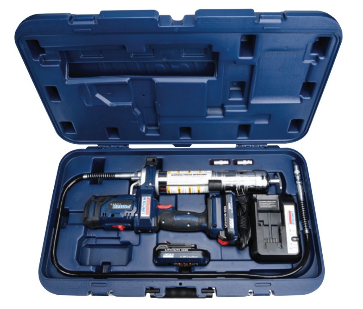 Picture of Grease Gun, Lincoln 1886E HD Powerluber, 20V LI Battery Operated, 450G, Incl. 1 Battery, Charger, Case & 2 Grease Couplers