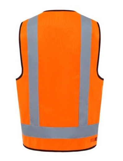 Picture of FLURO H BACK SAFETY VEST - DAY/NIGHT USE, ORANGE