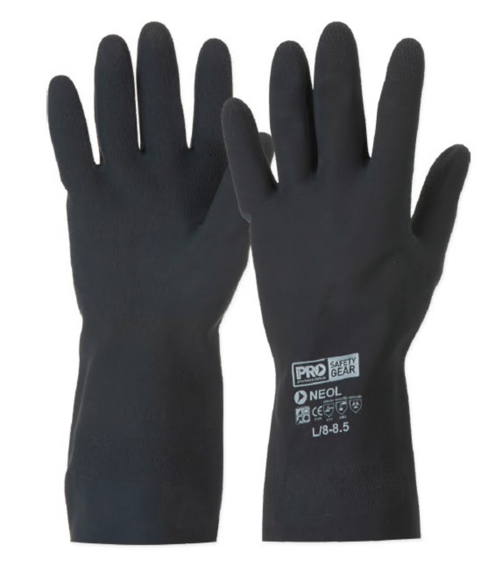 Picture of 33CM BLACK NEOPRENE GLOVES SIZE 2XL (10 - 10.5)