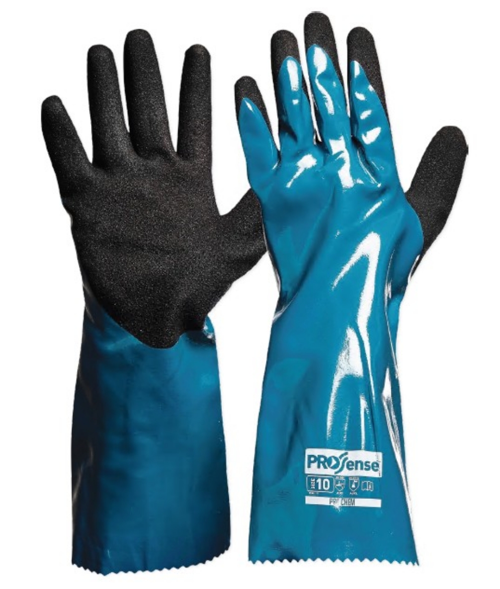 Picture of PROCHEM 35CM GREEN/BLACK NITRILE PU - SIZE 10