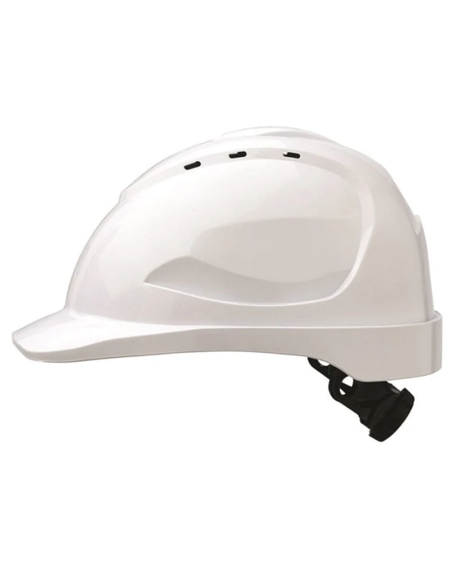 Picture of V9 HARD HAT VENTED, PUSHLOCK HARNESS, WHITE