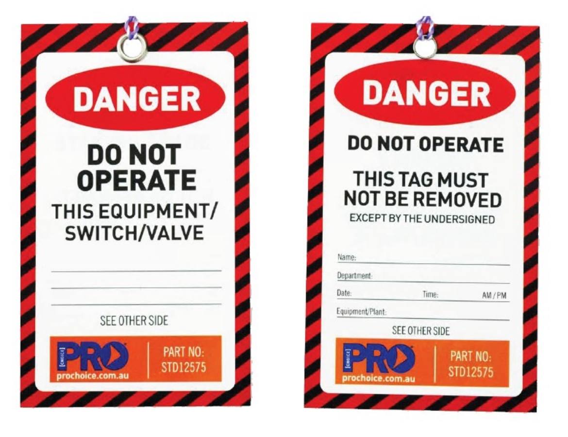 Picture of SAFETY TAG -"DANGER - DO NOT OPERATE" 125MM X 75MM, Pkt.100