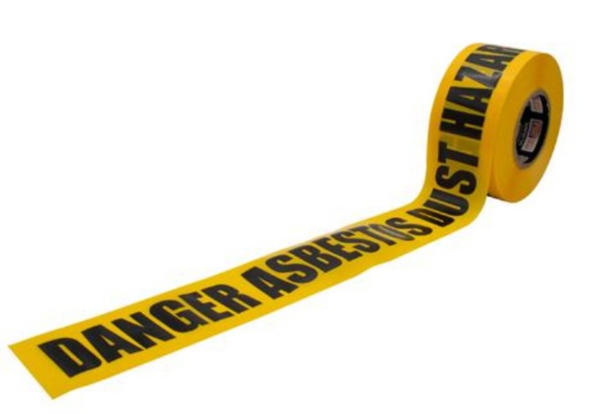 Picture of BARRICADE TAPE - 300M X 75MM "DANGER ASBESTOS DUST HAZARD" PRINT