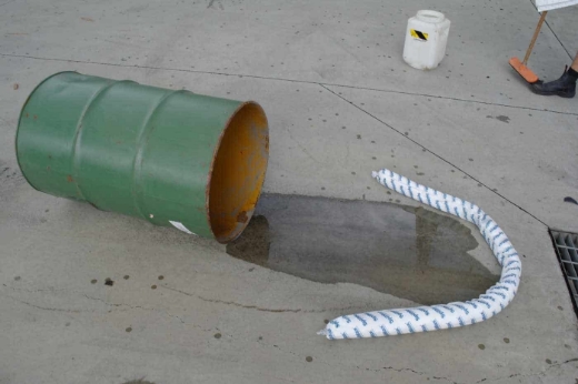 Picture of Spilmax Absorbent Mini Boom - Oil & Fuel, 1.2m x 75mm Diameter