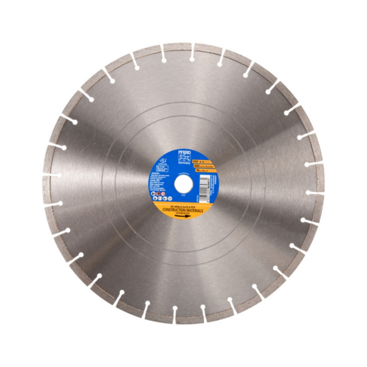 Picture of DIAMOND BLADE DS 16", 400X3,2X25,4 PSF, Segmented, Construction Materials
