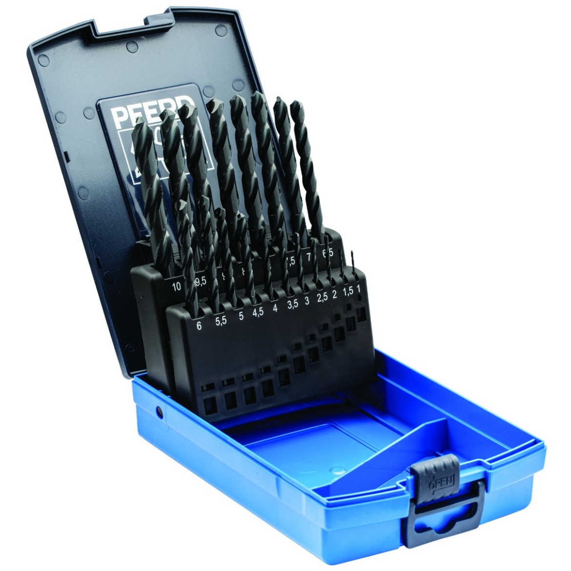 Picture of Drill Set, Metric, Pferd, 19pce, 1-10mm