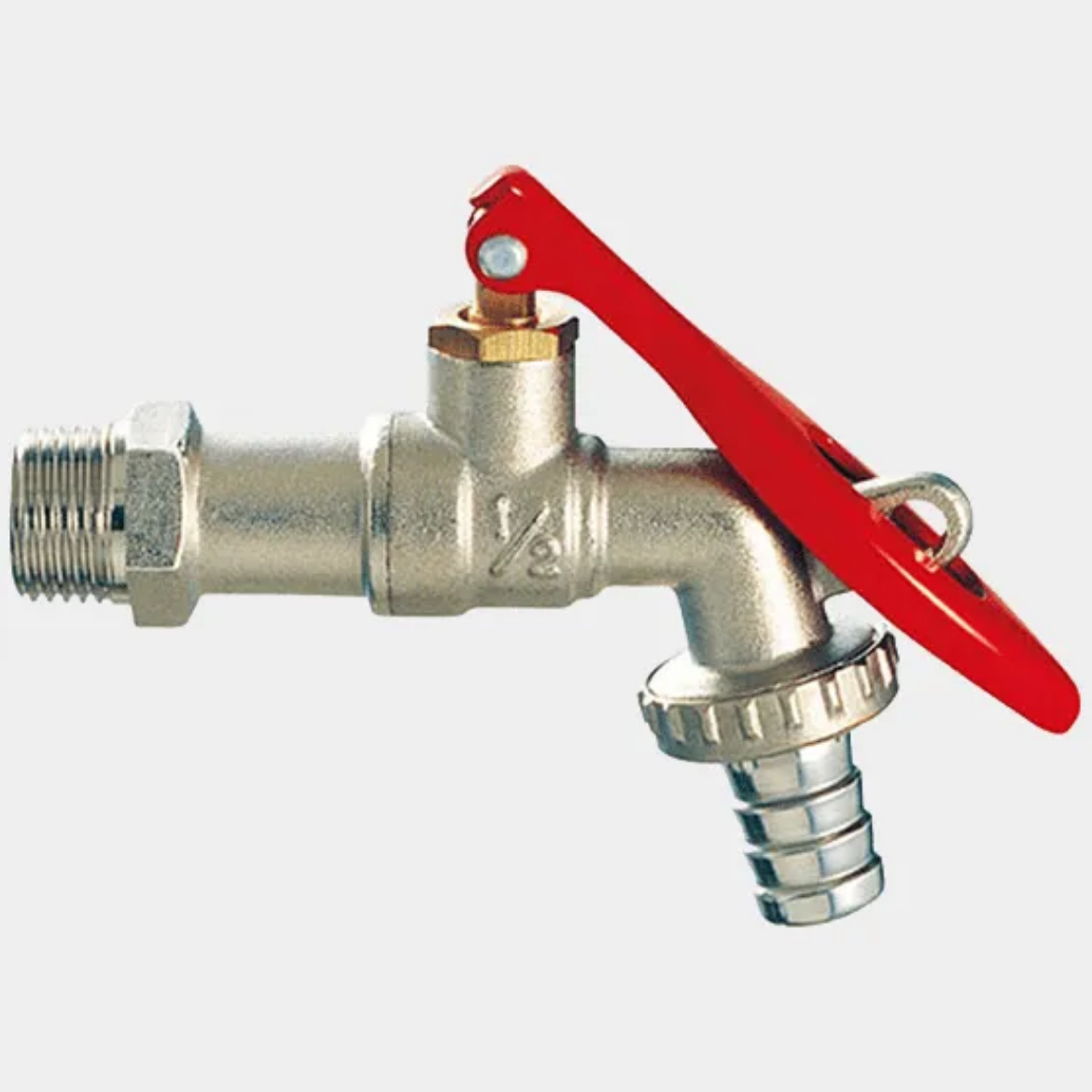 Picture of Front Locking Brass Bib Cock - 20mm