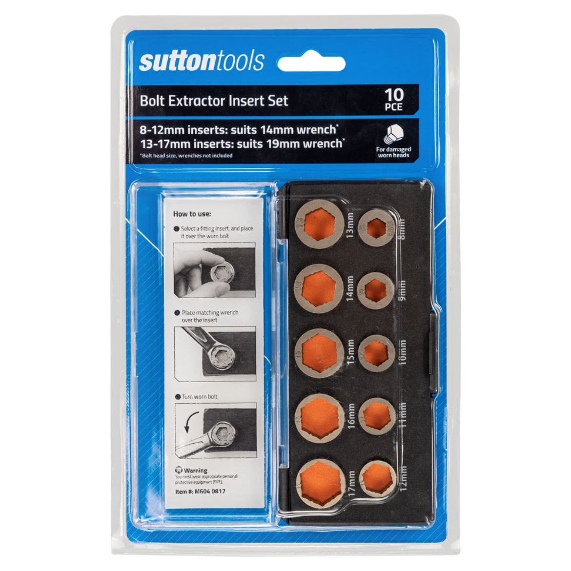 Picture of Bolt Extractor Set, 8-17mm, 10pce