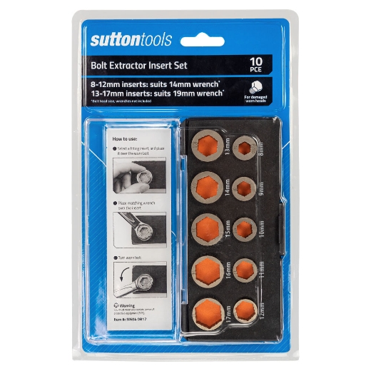 Picture of Bolt Extractor Set, 8-17mm, 10pce