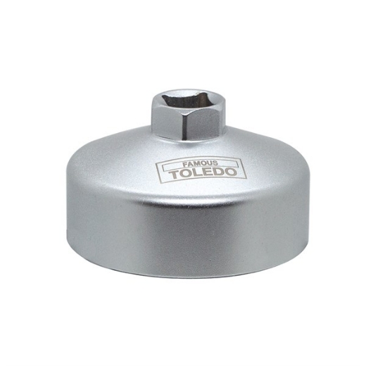 Picture of TOLEDO Oil Filter Wrench, Cup Type, suit Landcruiser V8 Diesel, 64.5mm 14 Flutes
Note: Do not use with impact wrench or power tools