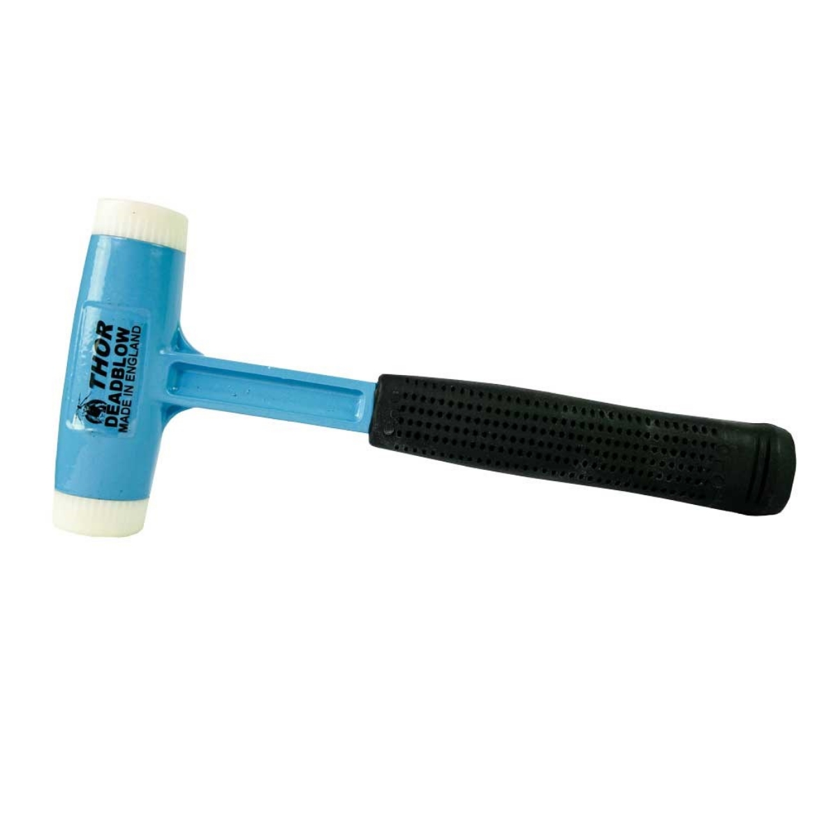 Picture of Deadblow Hammer, 700g (1-1/2lb), White 38mm Face, Rubber Grip, TH1212N