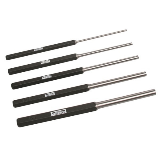 Picture of TOLEDO Heavy Duty Extra Long Pin Punch Set, 5 Pce, 3mm-10mm x 200mm Long