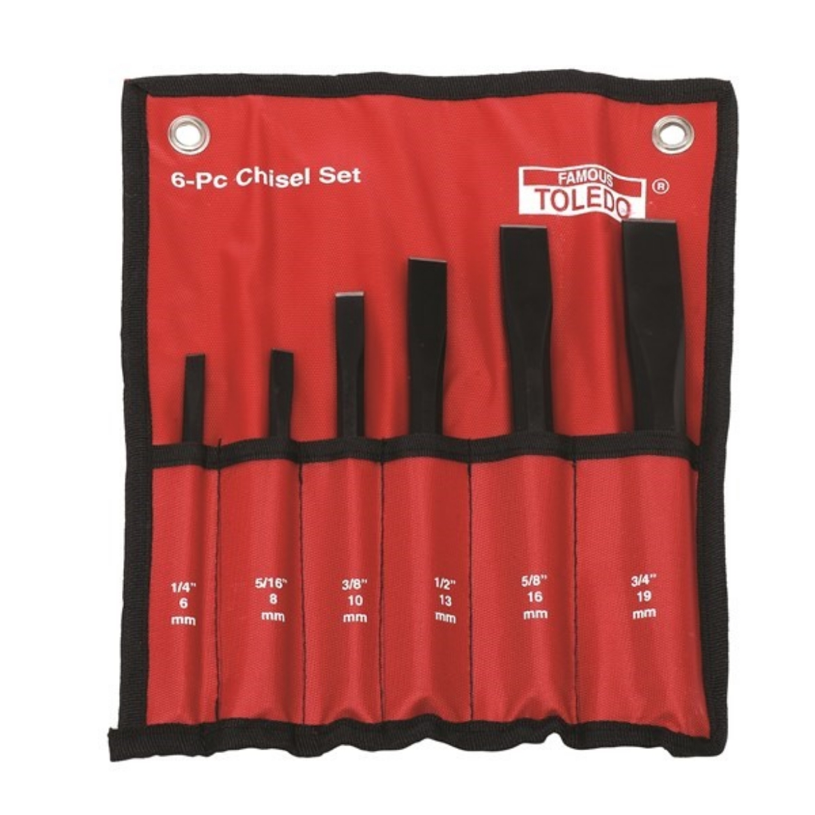 Picture of TOLEDO Heavy Duty Chisel Set, 6 Pce, 6mm-19mm