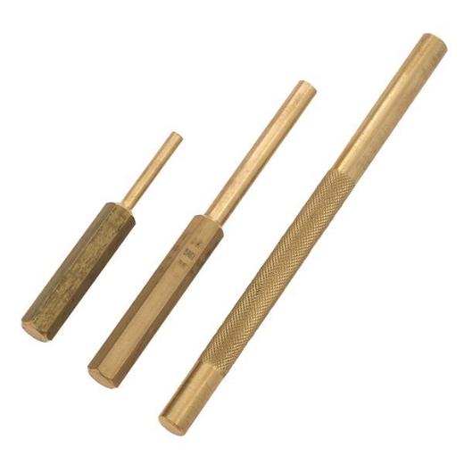 Picture of TOLEDO Brass Pin & Drift Punch Set, 3 Pce